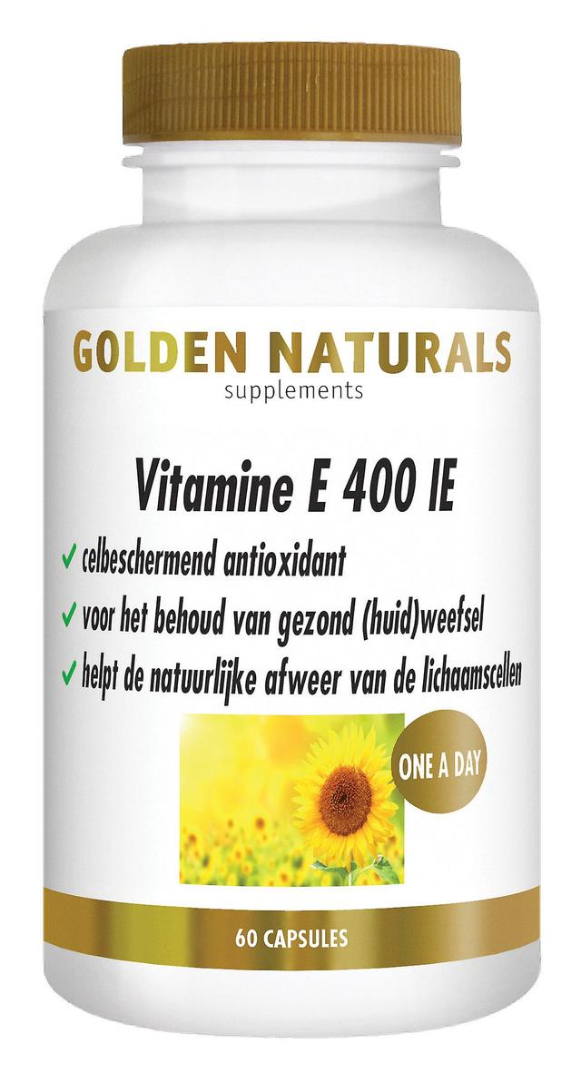 Golden Naturals Vitamina E 400 UI (60 capsule softgel) on Productcaster.