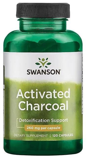 Swanson Activated Charcoal 260 mg 120 Capsule on Productcaster.