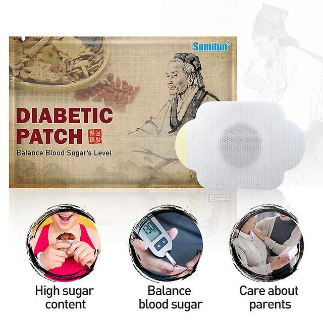 Qian 6pcs Blood Sugar Diabetes Patch Reduce Blood Glucose Sugar Balance Plasters 100% Chinese Herbal Medical Plaster Qlj133 K05101 on Productcaster.