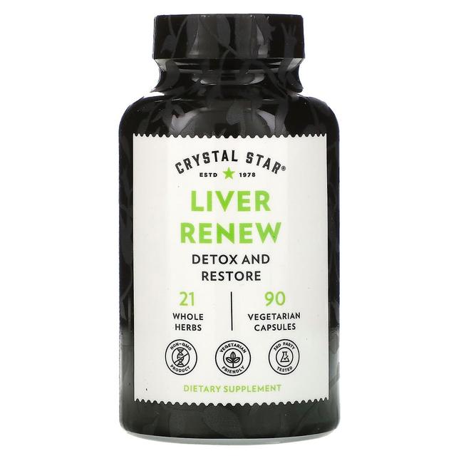 Crystal Star, Liver Renew, 90 Vegetarian Capsules on Productcaster.