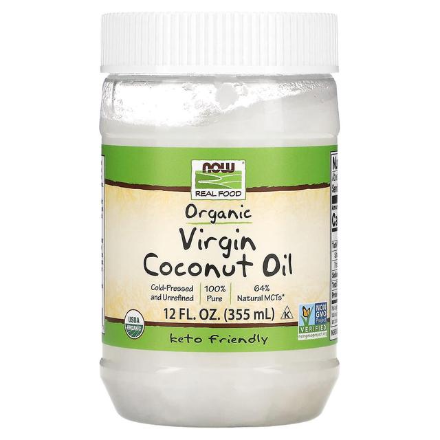 NOW Foods, Real Food, Organic Virgin Coconut Oil, 12 fl oz (355 ml) on Productcaster.