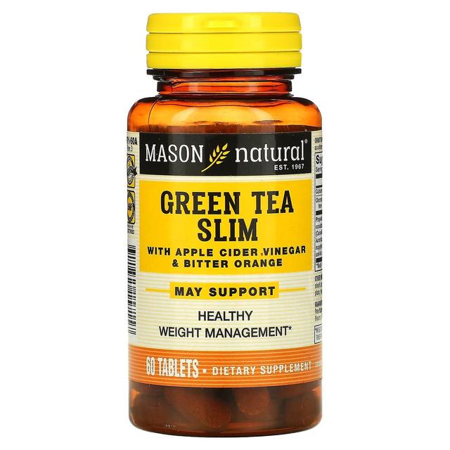 Mason Natural, Green Tea Slim med äppelcidervinäger & pomerans, 60 tabletter on Productcaster.