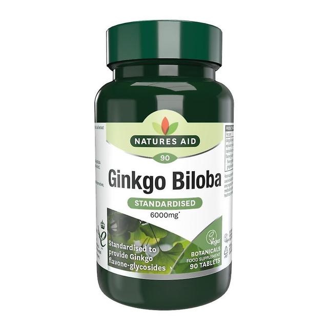 Natures Aid Luonto auttaa ginkgo bilobaa 90-luvulla on Productcaster.