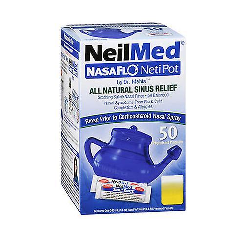 Neilmed Nasaflo Unbreakable Neti Pot With Premixed Packets, 1 each (Pack of 1) on Productcaster.