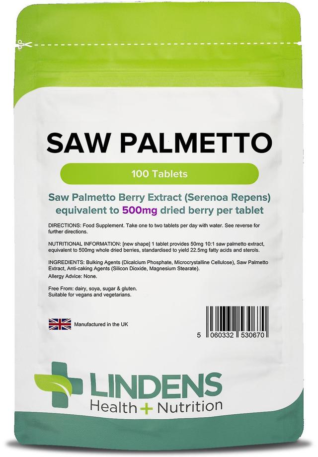 Lindens Saw Palmetto 500mg - 100 Tablets on Productcaster.