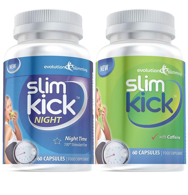 Slim Kick Balík na reguláciu hmotnosti vo dne v noci - dodávka na 1 mesiac - kombinácia spaľovania tukov - Evolution Slimming on Productcaster.