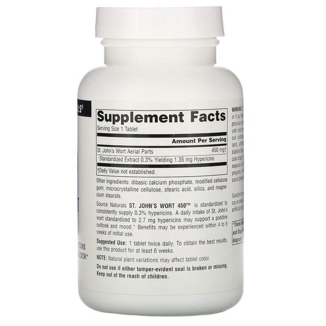 Source Naturals, St. John's Wort 450, 450 mg, 180 Tablets on Productcaster.