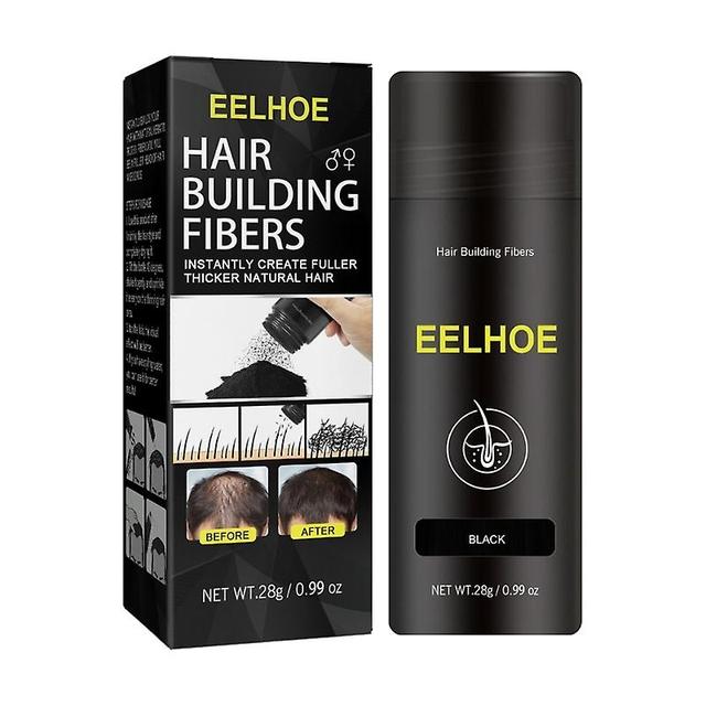 Keratin Plant Building Fiber Applicator Anti-Loss Thickening Hair Growth Powder Black on Productcaster.