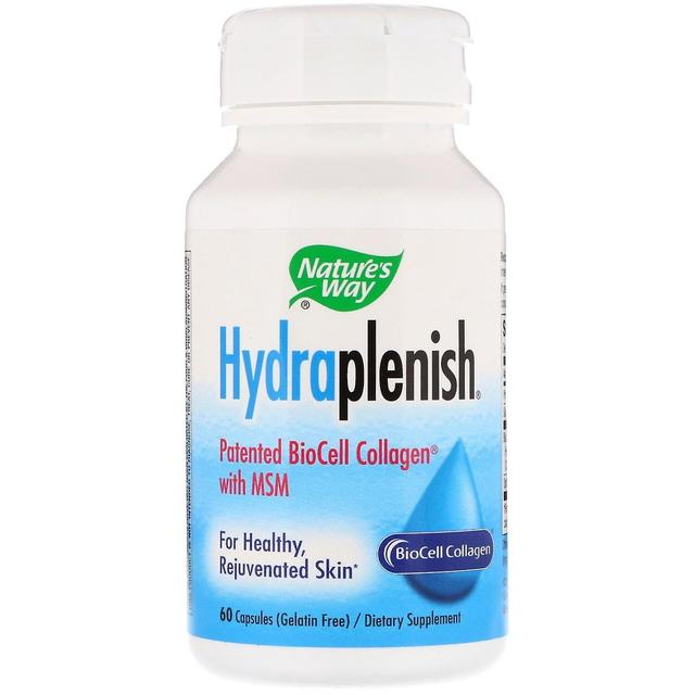 Nature's Way, Hydraplenish Patented BioCell Collagen with MSM, 60 Capsules on Productcaster.