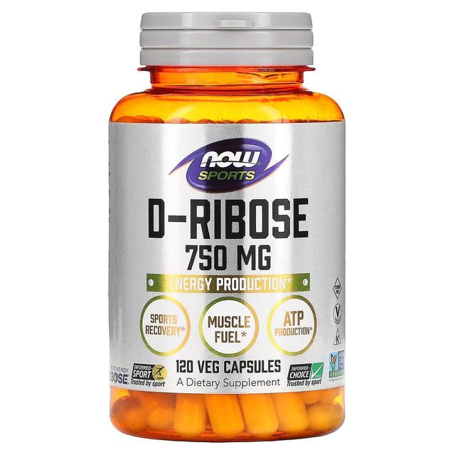 NOW Foods, Sports, D-Ribose, 125 mg, 120 Veg Capsules on Productcaster.