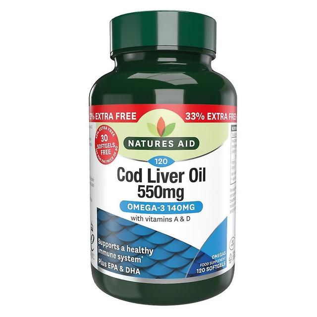 Natures aid cod liver oil 550mg 120's on Productcaster.