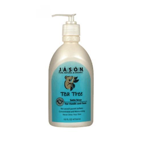 Jason Natural Products Satin Soap Tea Tree Oil w / Pump, 16 Fl Oz (Confezione da 1) on Productcaster.