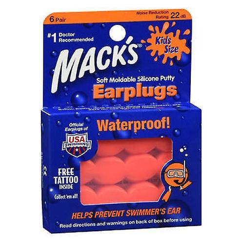 Mack's Kids Soft Moldable Silicone Ear Plugs, 6 Pairs (Pack of 1) on Productcaster.