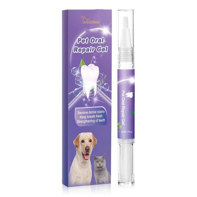 Dog Yellow Teeth Stains Remove Gel Efficient Refreshing Breath Gel for Daily Use 1pcs on Productcaster.