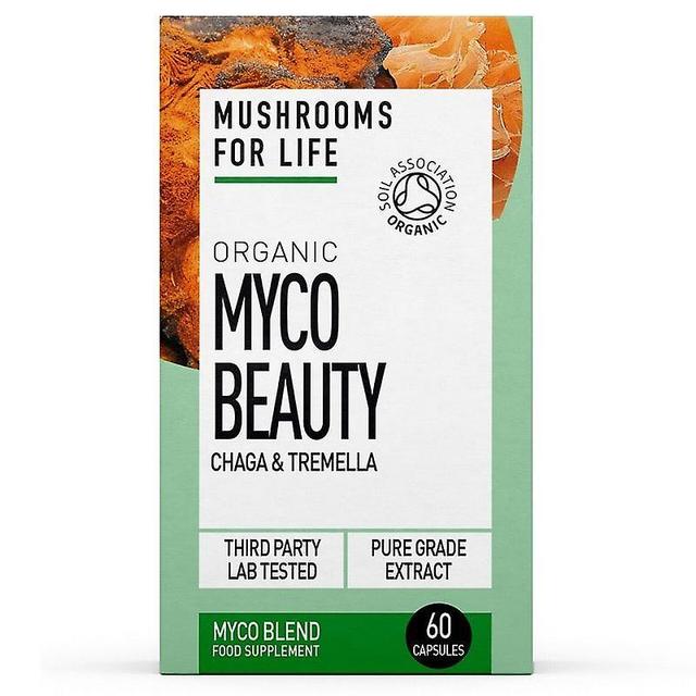 Mushrooms4Life Mushrooms for Life Organic Myco Beauty Capsules 60 (MFL125) on Productcaster.