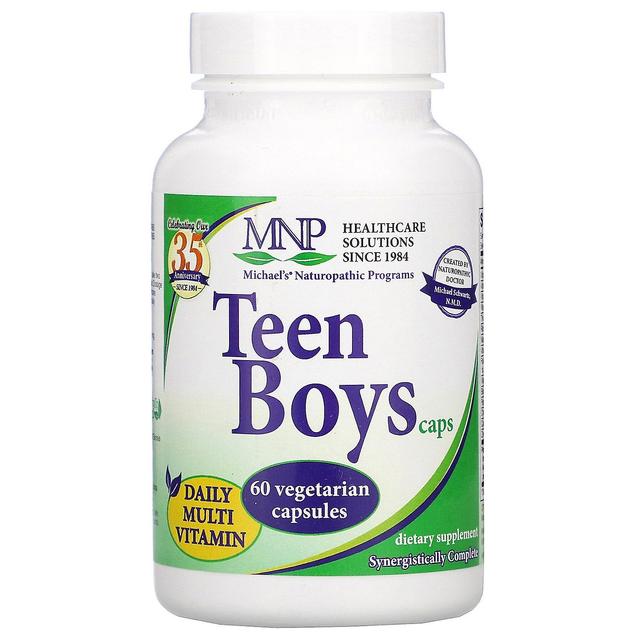 Michael's Naturopathic, Teen Boys Caps, Multi-Vitamina Diária, 60 Capsu Vegetariano on Productcaster.