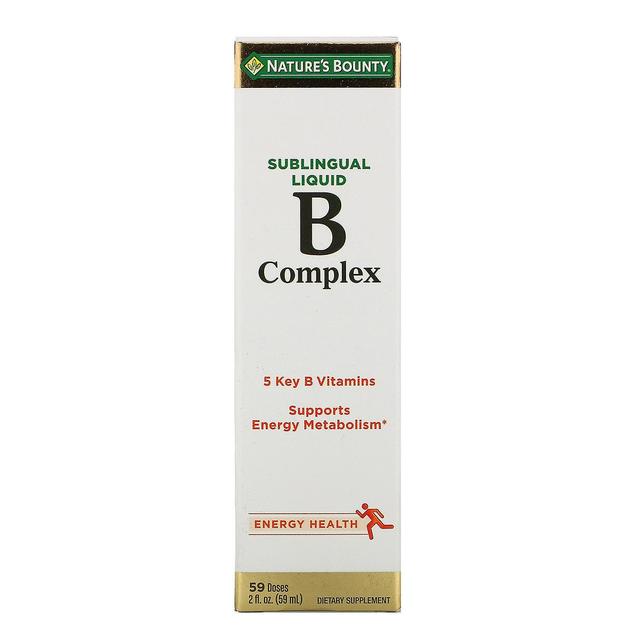 Natures Bounty Naturens dusør, B-kompleks, sublingual væske, 2 fl oz (59 ml) on Productcaster.