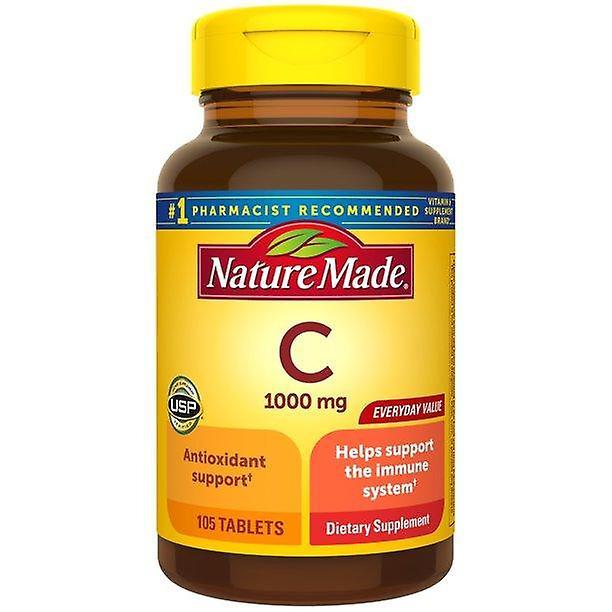 Nature made vitamin c 1000 mg tablets, 105 count to help support the immune system on Productcaster.