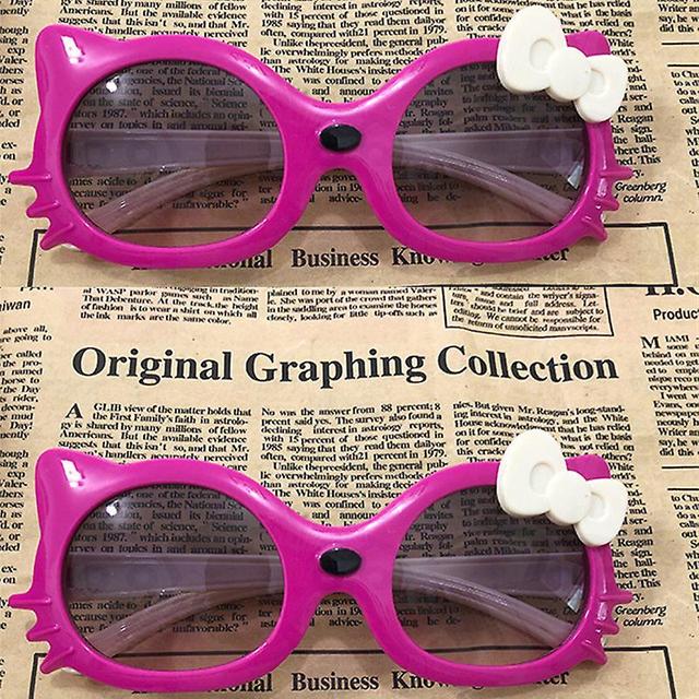 Duqi Hello Kitty Fashion Photo Glasses Props Sunglasses Student Girls Cute Cartoon Sunglasses Sunshade Mirror A10 on Productcaster.