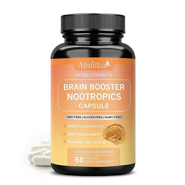 Visgaler Brain Health & Memory Booster Focus Function Clarity Nootropic Supplement With Ginkgo Biloba For Neuro Energy & Iq 60p on Productcaster.