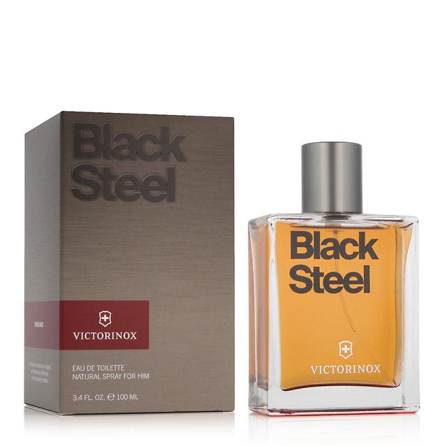 Men's Perfume Victorinox EDT Black Steel 100 ml on Productcaster.