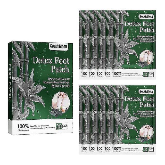 Boris Detox Foot Patches, 20pcs Detox Foot Pads To Remove Body Toxins & Dampness, Deep Cleansing Pads For Stress Relief & Sleep Aid on Productcaster.