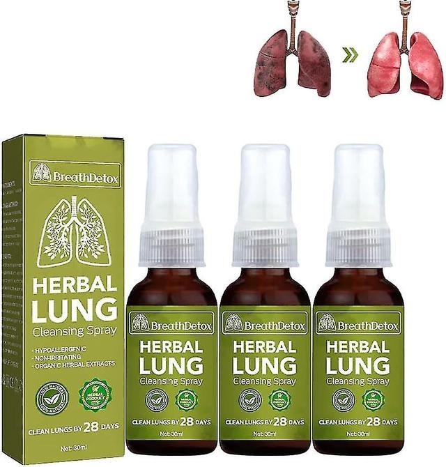 Spray nettoyant pour poumons à base de plantes naturelles, désintoxication respiratoire Spray nettoyant pour les poumons à base de plantes, naturel... on Productcaster.