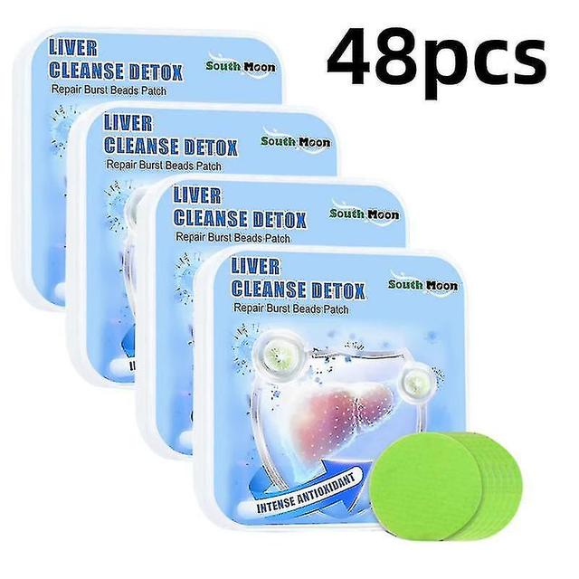 Liver Health Care Stickers Treat Gallstones Body Detox Urology Stickers Pain Relief Plaster Chinese Herbal Medical Patches 48pcs on Productcaster.