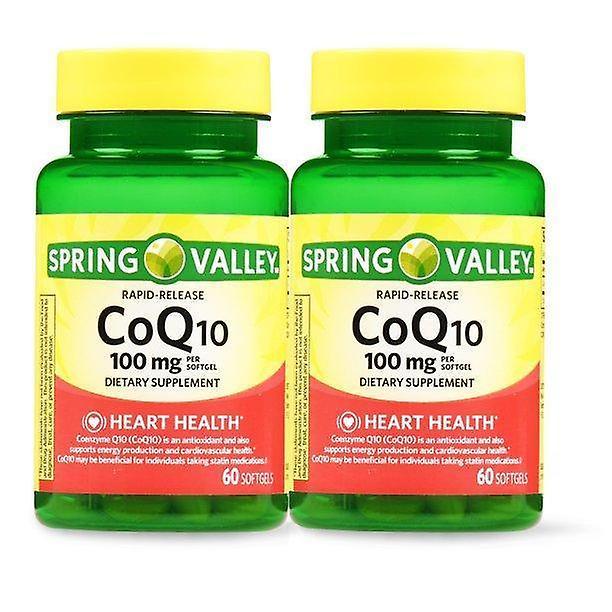 Spring valley coq10 rapid release softgels, 100 mg, 60 count, 2 pack on Productcaster.