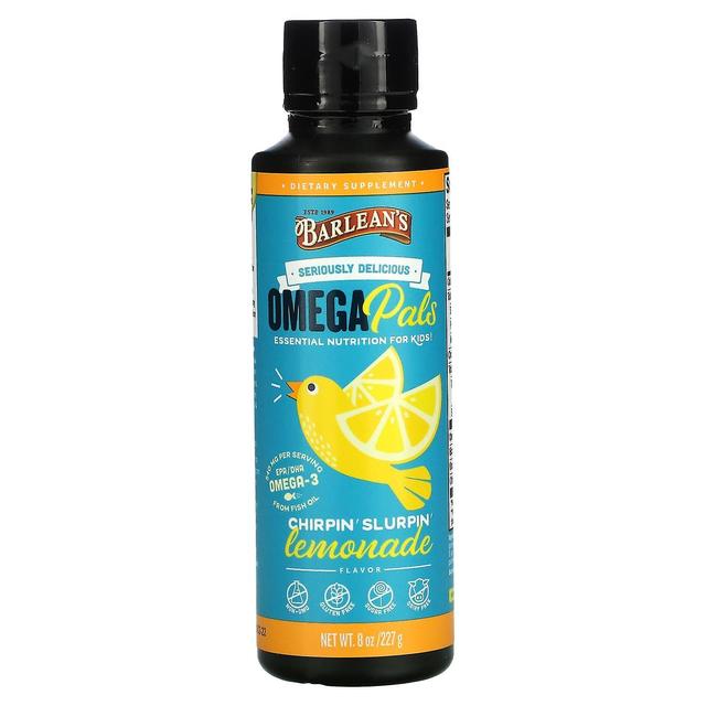 Barlean's, Serious Delicious Omega Pals, Chirpin 'Slurpin Lemonade, 8 oz (227 g) on Productcaster.