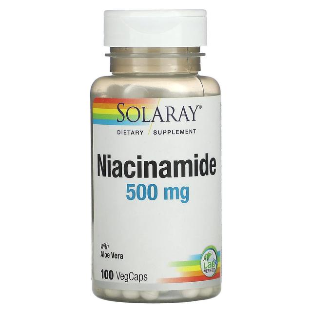 Solaray, Niacinamide, 500 mg, 100 VegCaps on Productcaster.