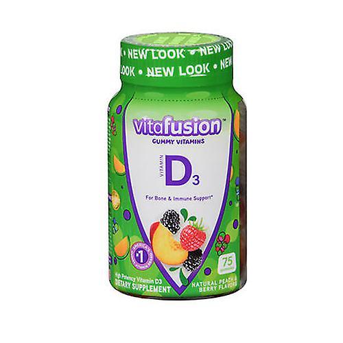 Vitafusion Vitamin Supplement Vitamin D 2000 UI Strength Gummy 75 par bouteille Saveurs de fruits assorties, compte de 1 (paquet de 1) on Productcaster.