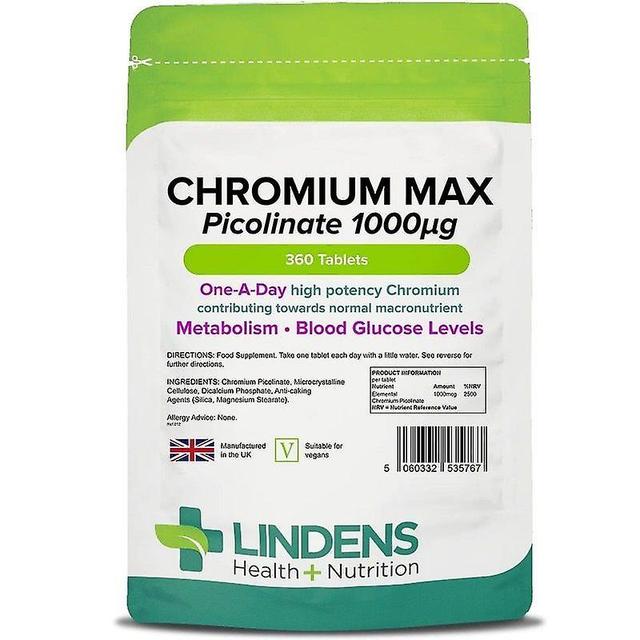 Lindens Chromium Max 1000mcg Tabletki 360 (5767) on Productcaster.