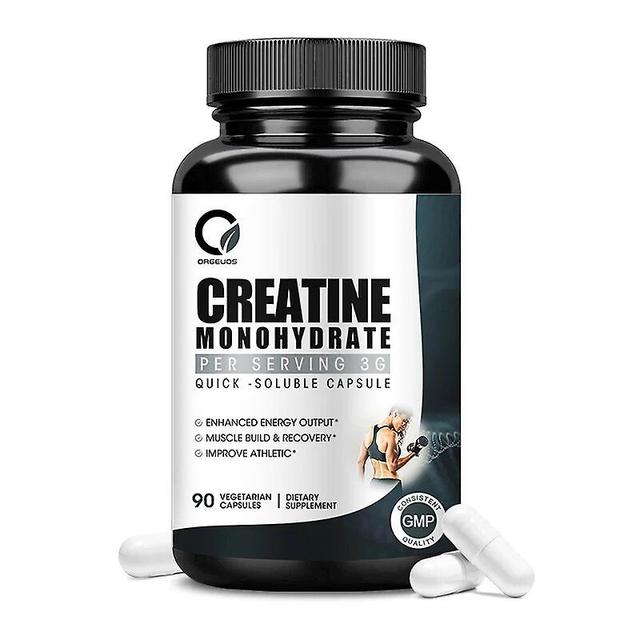 Monohydrate Creatine Capsules - Micronized Creatine Monohydrate, Helps Improve Athletic Performance,Gluten Free, Keep FitnessTIB TIB . 1x90pcs (big) on Productcaster.