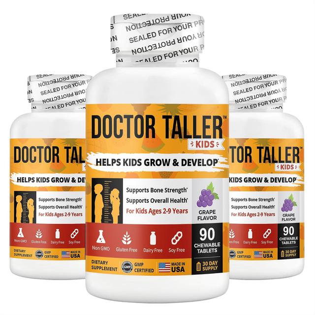 NuBest Doctor Taller Kids, Height Growth Multivitamins for Ages 2-9, Grape Flavor, 60 Vegan Chewable Tablets on Productcaster.