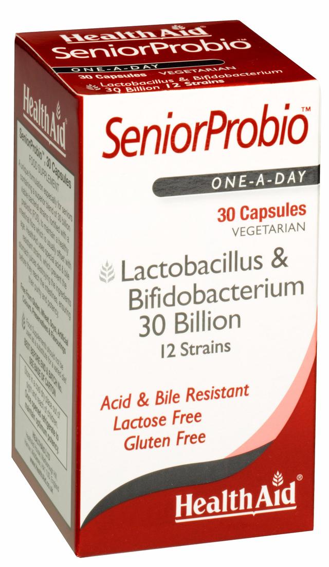 Health Aid Hälsostöd Senior Probio, 30 vegetabiliska kapslar on Productcaster.