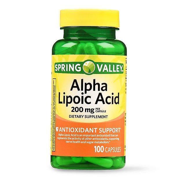 Kapsuly s kyselinou alfa lipoovou v údolí spring valley, 200 mg, 100 ct on Productcaster.