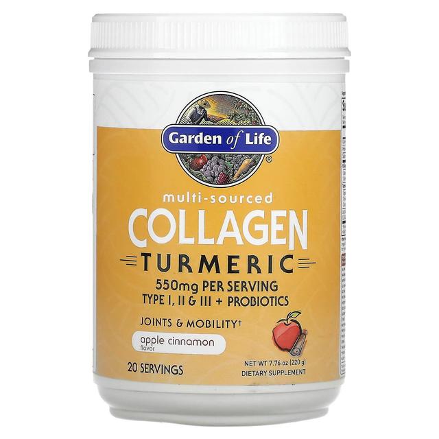 Garden of Life, Multi-Sourced Collagen Turmeric, Apple Cinnamon, 7.76 oz (220 g) on Productcaster.