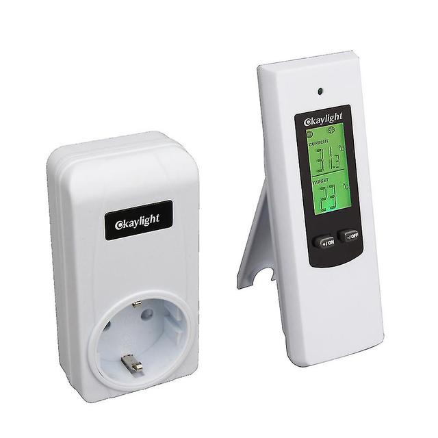 Sipin Wireless Room Thermostat Socket With Remote Control For Electric Radiator And Mobile Air Conditioner on Productcaster.