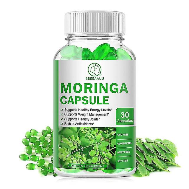 Guoguo Moringa Capsule Energy Metabolism &immune Support Cardiovascular Health Reduce Inflammation Support Joint & Skin Health 30pcs on Productcaster.