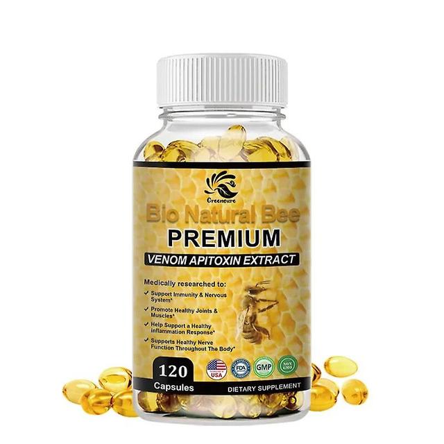 Visgaler Organic Bee Venom Extract - Soothing Capsules for Mobility and Flexibility, Antioxidant, Natural, Effective and Non-GMO 1 Bottle 120 pills on Productcaster.