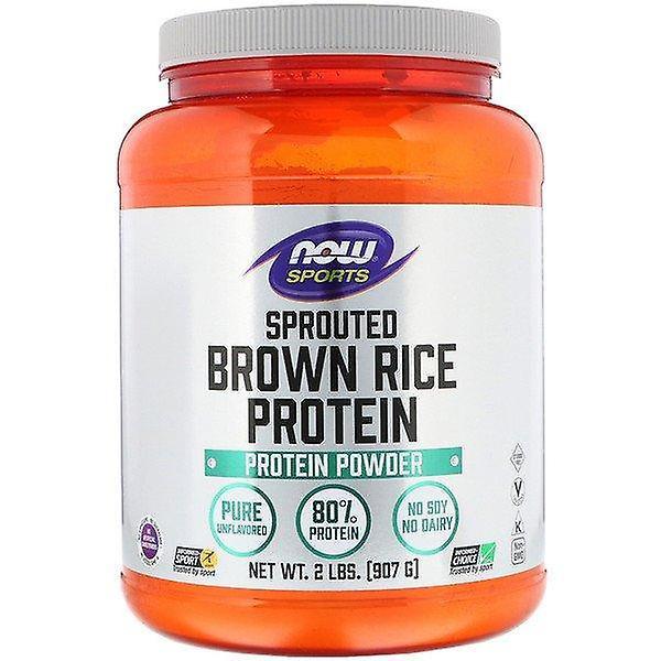 Now Foods, Sports, Sprouted Brown Rice Protein, Unflavored, 2 lbs (907 g) on Productcaster.