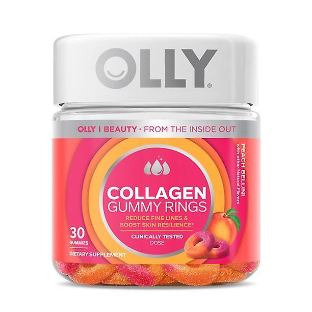 Olly collagen supplement gummy rings, reduce fine lines, boost skin, 30 ct on Productcaster.