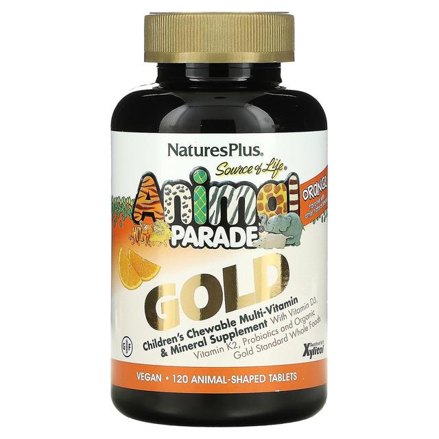 Nature's Plus NaturesPlus, Source of Life, Animal Parade Gold, Children's Chewable Multi-Vitamin & Mineral Supplem on Productcaster.