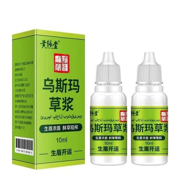 2x Usma Grass Pulp Juice Eyebrow Eyelash Growth Improves Grass Beard Growth Grass Hair Usma Pulp Juice Thinning Pure Hair on Productcaster.