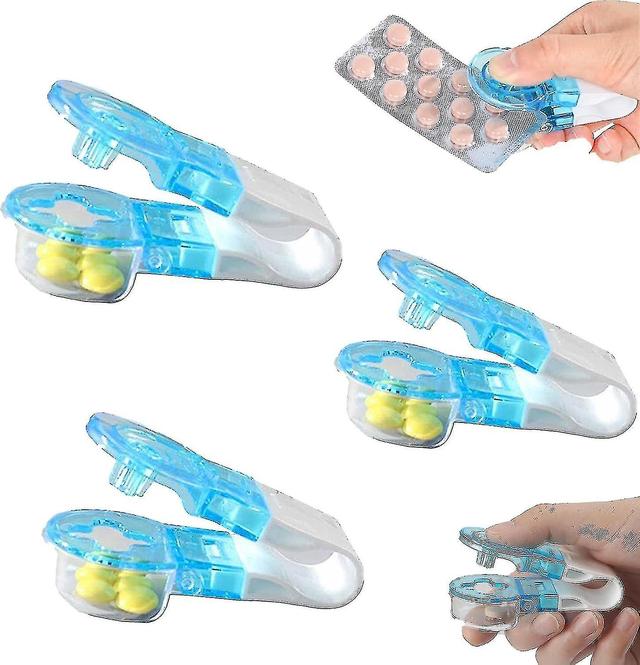 Portable Pill Taker Remover, Tablets Pills Blister Pack Opener Assistance Tool For The Elderly Disabled, Pill Taker Tool 3pcs on Productcaster.