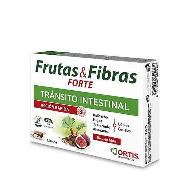 Ortis fruit and fibre intestinal transit forte 12 cubes on Productcaster.