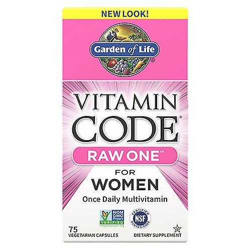 Code de vitamines Garden of Life, Raw One pour femmes 75 caps (paquet de 2) on Productcaster.