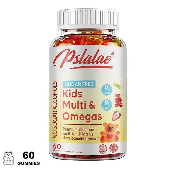 Eccpp Children's Multivitamin Gummies, Sugar-free Gummies With Vitamins C, D, B6 And Zinc, Flaxseed Oil Omega 3 Ala 60 Gummies on Productcaster.