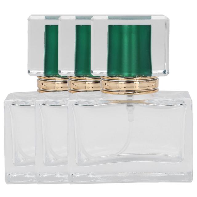 3pcs Glass Refillable Empty Perfume Bottle Cosmetic Perfume Atomizer Dispenser 30mlGreen on Productcaster.